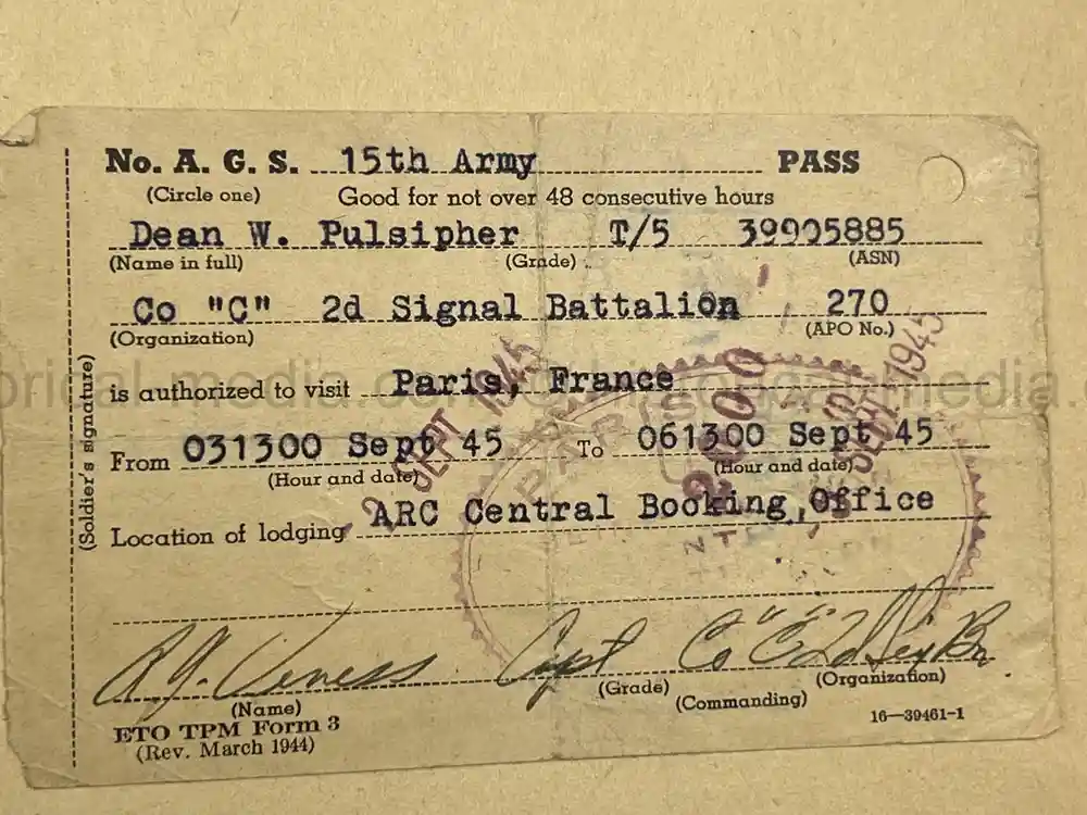 US WWII PHOTO ALBUM & SCRAPBOOK - ORIGINAL EISENHOWER D-DAY LETTER - SNIPER, PANTHER ++