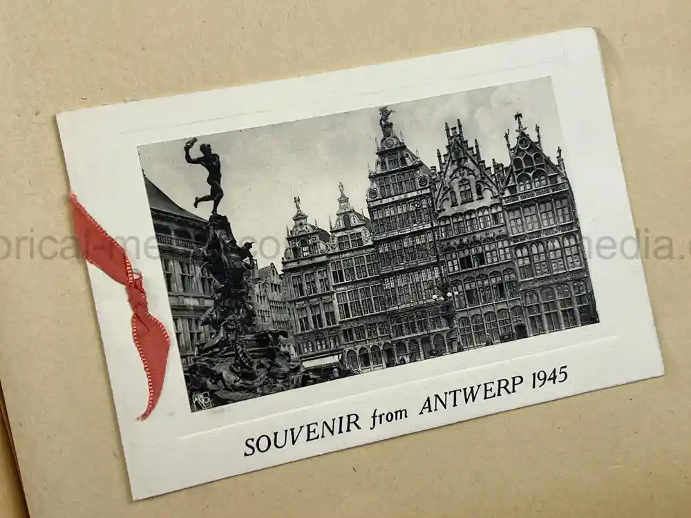 US WWII PHOTO ALBUM & SCRAPBOOK - ORIGINAL EISENHOWER D-DAY LETTER - SNIPER, PANTHER ++