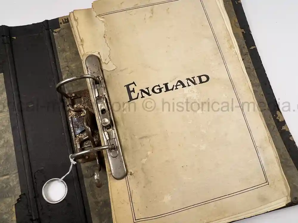 US WWII PHOTO ALBUM - ENGLAND, FRANCE, GERMANY - IDENTIFIED AIRFIELDS - LUFTWAFFE AIRCRAFT