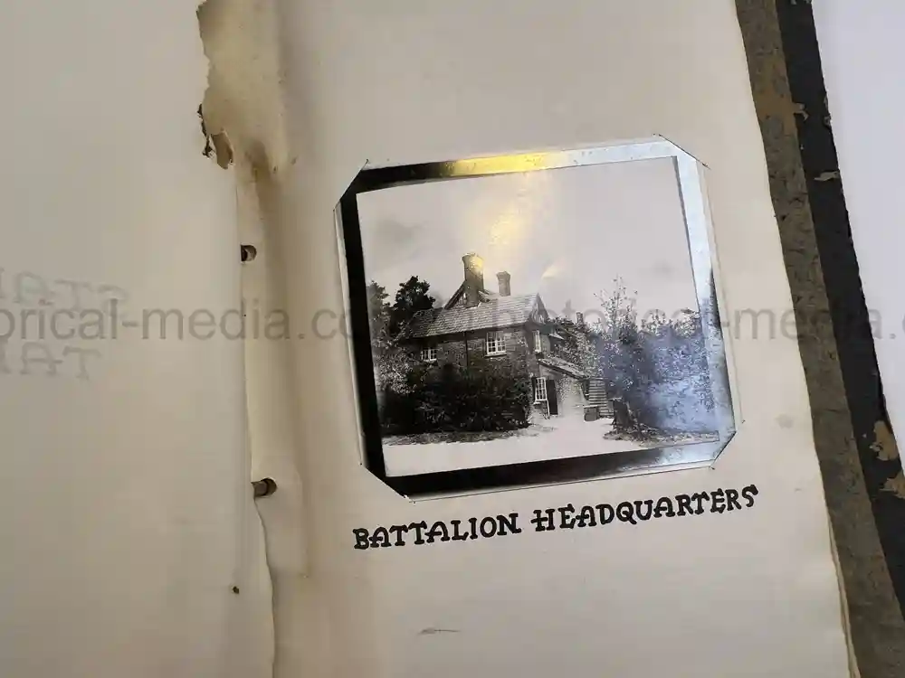 US WWII PHOTO ALBUM - ENGLAND, FRANCE, GERMANY - IDENTIFIED AIRFIELDS - LUFTWAFFE AIRCRAFT