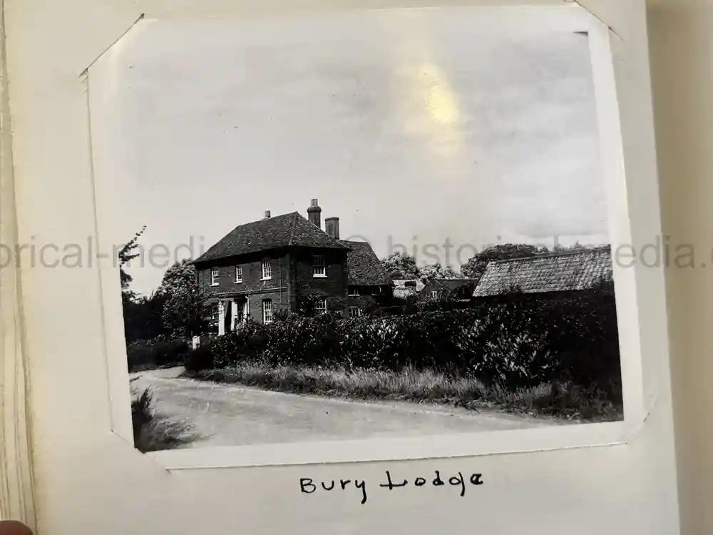 US WWII PHOTO ALBUM - ENGLAND, FRANCE, GERMANY - IDENTIFIED AIRFIELDS - LUFTWAFFE AIRCRAFT