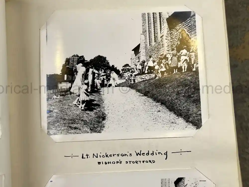 US WWII PHOTO ALBUM - ENGLAND, FRANCE, GERMANY - IDENTIFIED AIRFIELDS - LUFTWAFFE AIRCRAFT