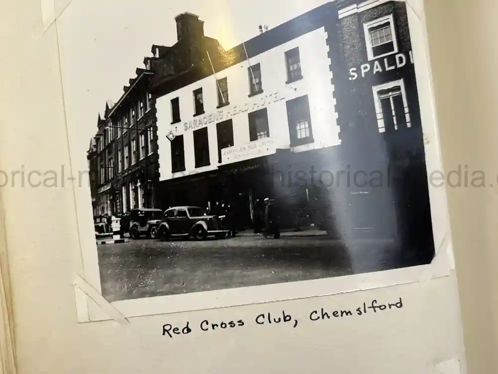 US WWII PHOTO ALBUM - ENGLAND, FRANCE, GERMANY - IDENTIFIED AIRFIELDS - LUFTWAFFE AIRCRAFT