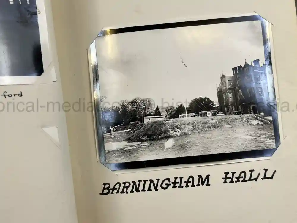 US WWII PHOTO ALBUM - ENGLAND, FRANCE, GERMANY - IDENTIFIED AIRFIELDS - LUFTWAFFE AIRCRAFT