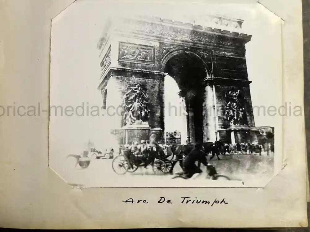 US WWII PHOTO ALBUM - ENGLAND, FRANCE, GERMANY - IDENTIFIED AIRFIELDS - LUFTWAFFE AIRCRAFT