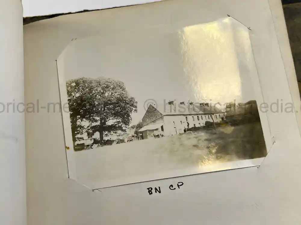 US WWII PHOTO ALBUM - ENGLAND, FRANCE, GERMANY - IDENTIFIED AIRFIELDS - LUFTWAFFE AIRCRAFT