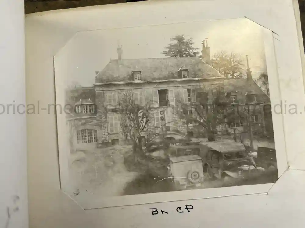 US WWII PHOTO ALBUM - ENGLAND, FRANCE, GERMANY - IDENTIFIED AIRFIELDS - LUFTWAFFE AIRCRAFT