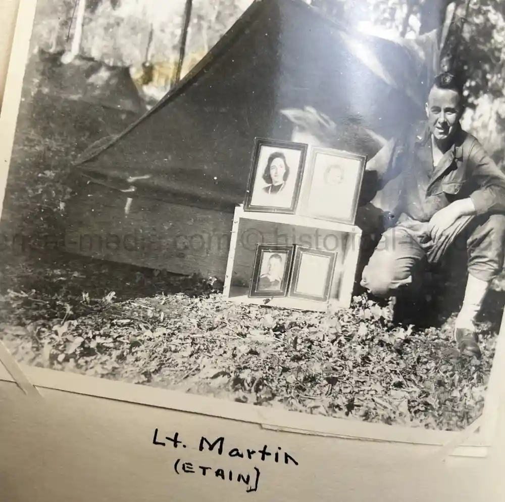 US WWII PHOTO ALBUM - ENGLAND, FRANCE, GERMANY - IDENTIFIED AIRFIELDS - LUFTWAFFE AIRCRAFT