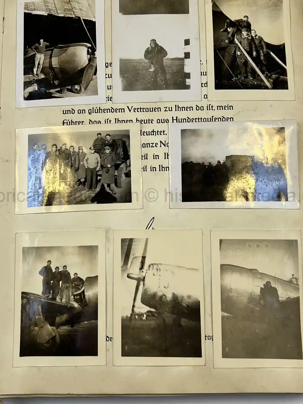 WWII USAAF PHOTO ALBUM - 397th FIGHTER SQUADRON - 368th FIGHTER GROUP - EXCELLENT P-47 NOSE ART!