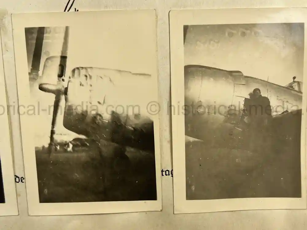 WWII USAAF PHOTO ALBUM - 397th FIGHTER SQUADRON - 368th FIGHTER GROUP - EXCELLENT P-47 NOSE ART!