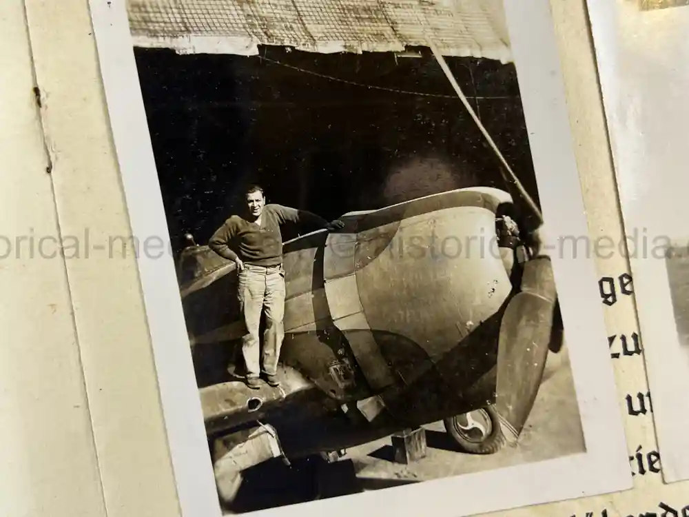 WWII USAAF PHOTO ALBUM - 397th FIGHTER SQUADRON - 368th FIGHTER GROUP - EXCELLENT P-47 NOSE ART!
