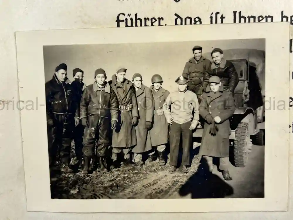 WWII USAAF PHOTO ALBUM - 397th FIGHTER SQUADRON - 368th FIGHTER GROUP - EXCELLENT P-47 NOSE ART!