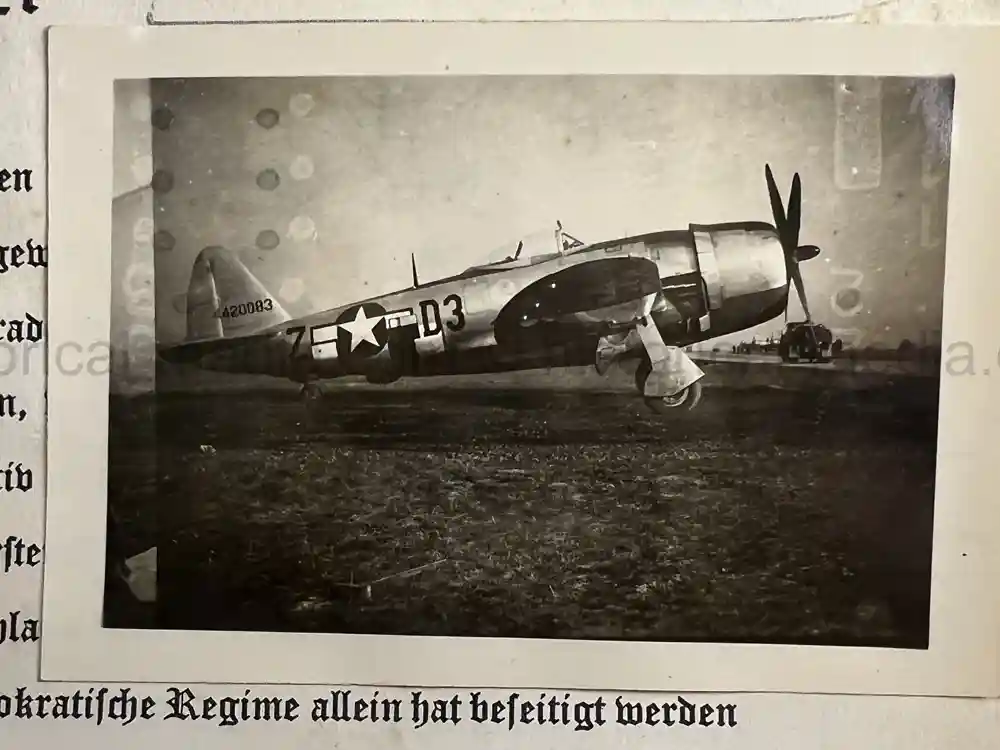 WWII USAAF PHOTO ALBUM - 397th FIGHTER SQUADRON - 368th FIGHTER GROUP - EXCELLENT P-47 NOSE ART!