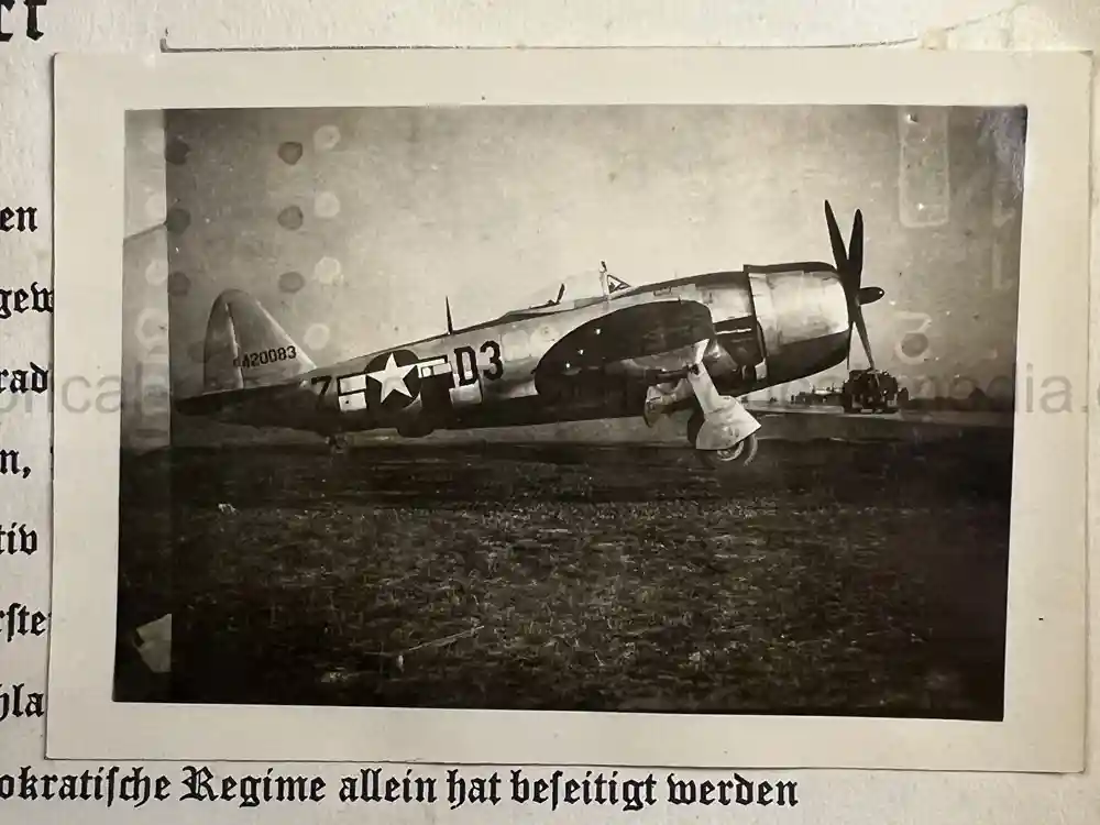 WWII USAAF PHOTO ALBUM - 397th FIGHTER SQUADRON - 368th FIGHTER GROUP - EXCELLENT P-47 NOSE ART!