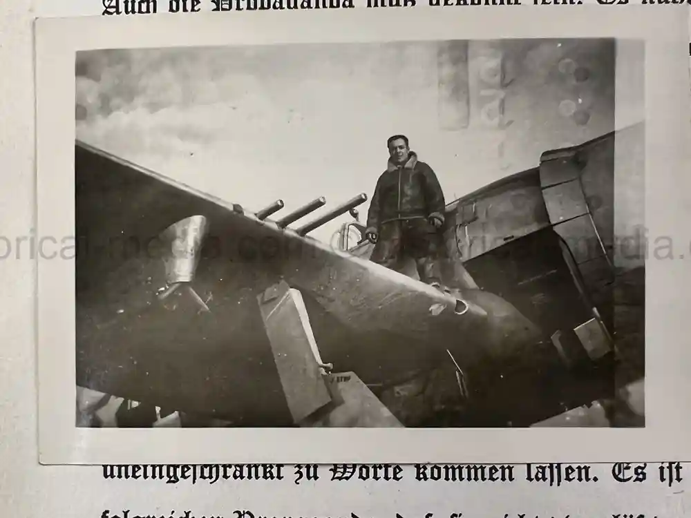 WWII USAAF PHOTO ALBUM - 397th FIGHTER SQUADRON - 368th FIGHTER GROUP - EXCELLENT P-47 NOSE ART!