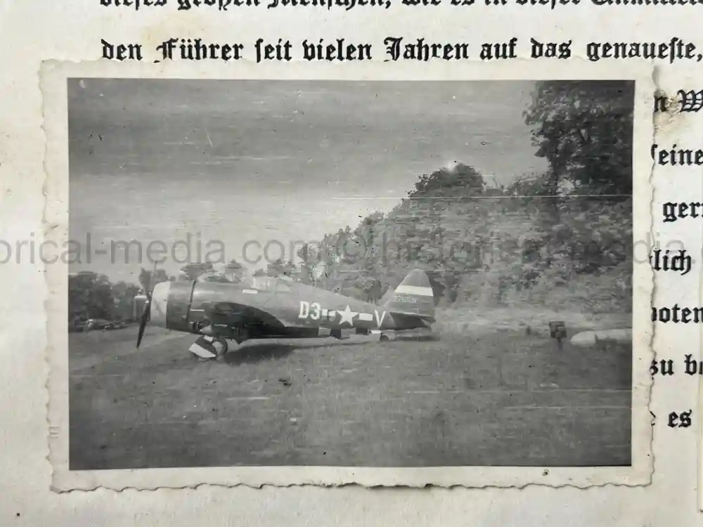 WWII USAAF PHOTO ALBUM - 397th FIGHTER SQUADRON - 368th FIGHTER GROUP - EXCELLENT P-47 NOSE ART!