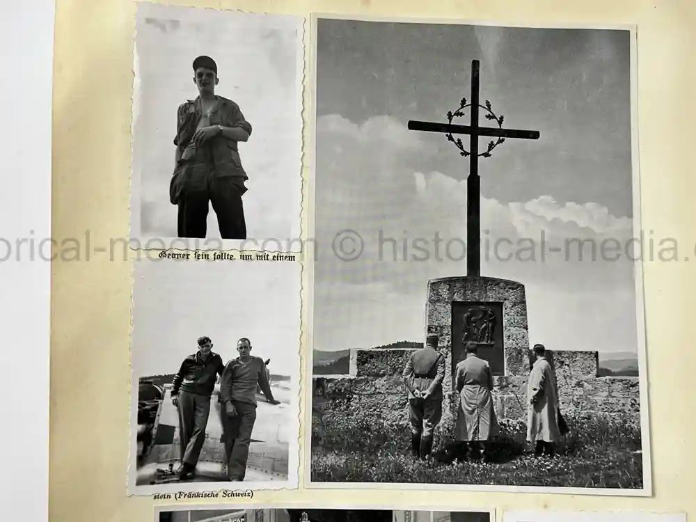 WWII USAAF PHOTO ALBUM - 397th FIGHTER SQUADRON - 368th FIGHTER GROUP - EXCELLENT P-47 NOSE ART!