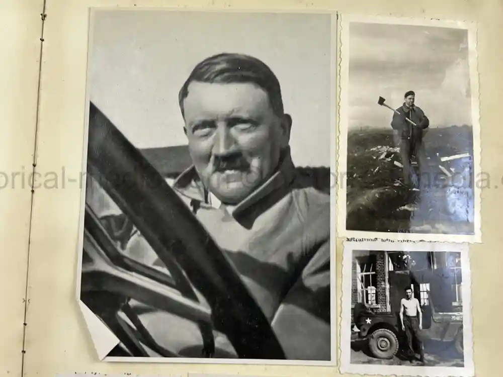 WWII USAAF PHOTO ALBUM - 397th FIGHTER SQUADRON - 368th FIGHTER GROUP - EXCELLENT P-47 NOSE ART!