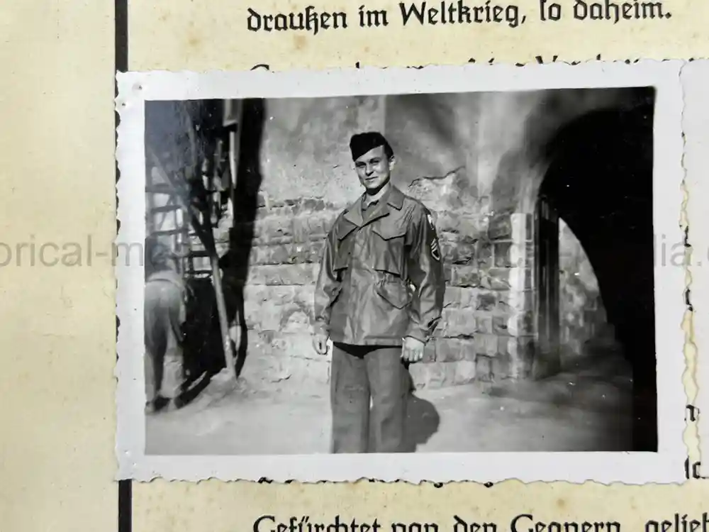 WWII USAAF PHOTO ALBUM - 397th FIGHTER SQUADRON - 368th FIGHTER GROUP - EXCELLENT P-47 NOSE ART!