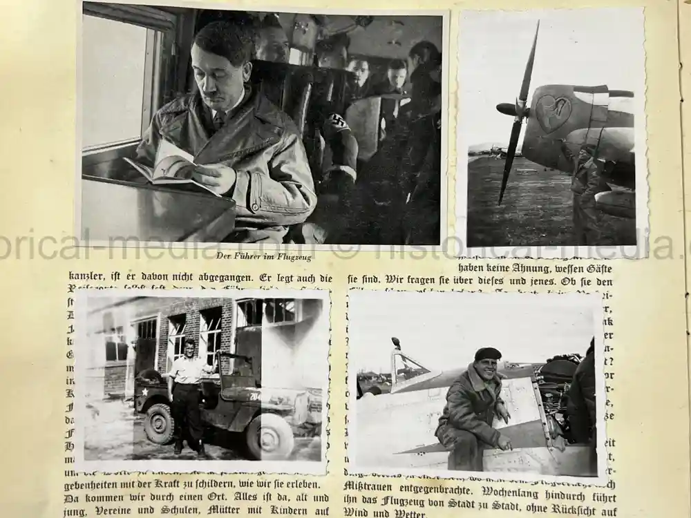 WWII USAAF PHOTO ALBUM - 397th FIGHTER SQUADRON - 368th FIGHTER GROUP - EXCELLENT P-47 NOSE ART!