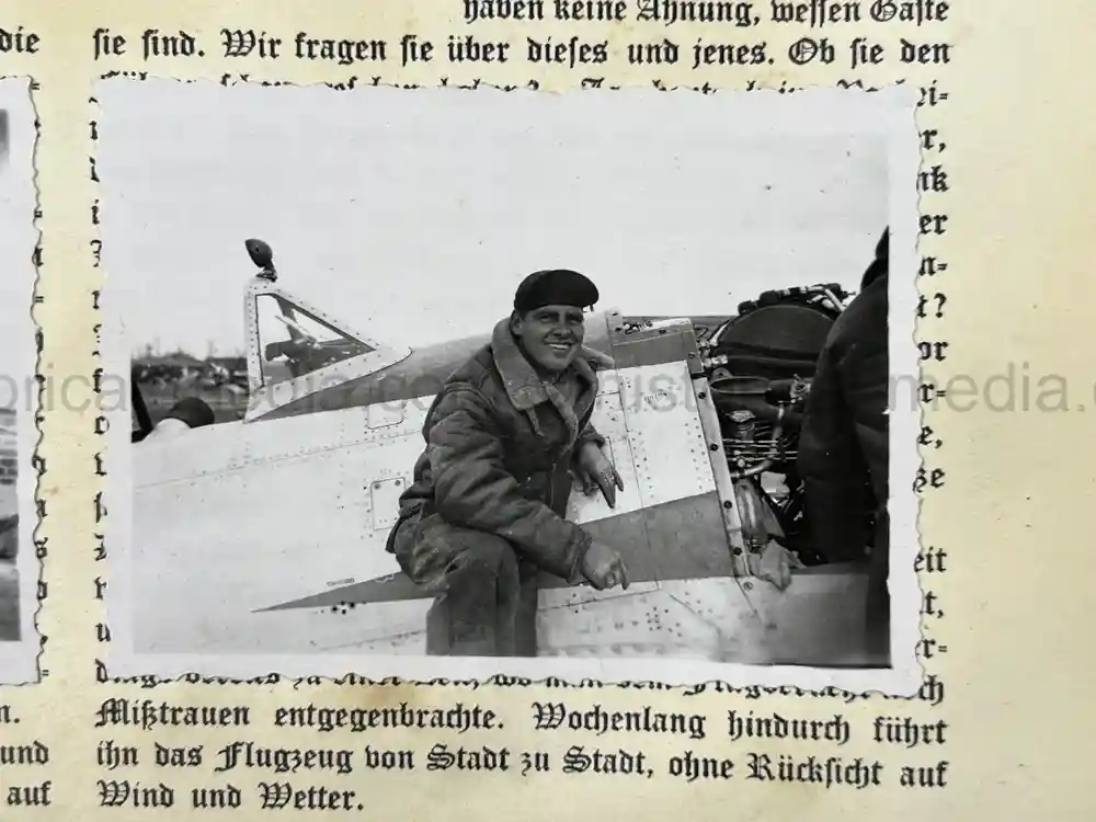 WWII USAAF PHOTO ALBUM - 397th FIGHTER SQUADRON - 368th FIGHTER GROUP - EXCELLENT P-47 NOSE ART!