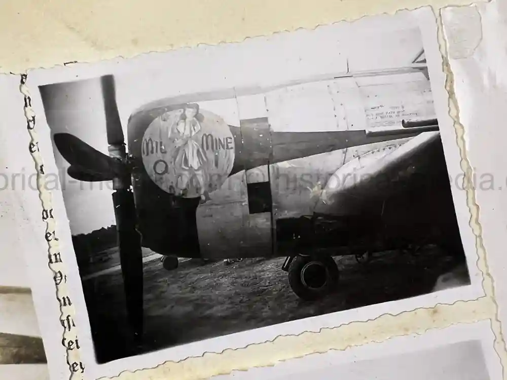 WWII USAAF PHOTO ALBUM - 397th FIGHTER SQUADRON - 368th FIGHTER GROUP - EXCELLENT P-47 NOSE ART!