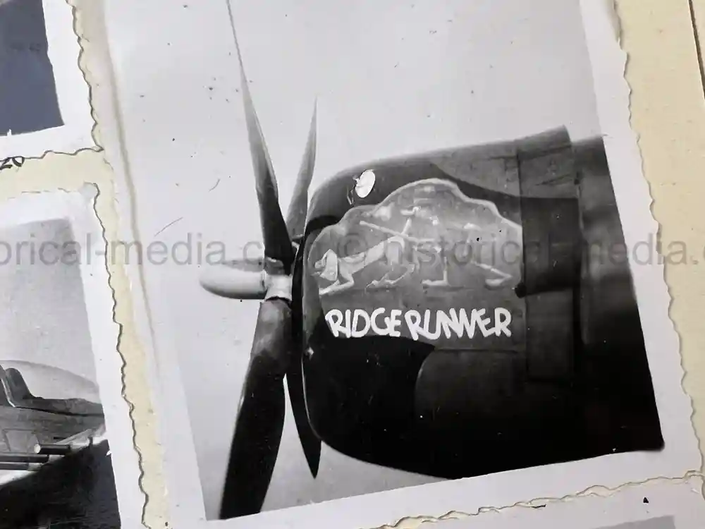 WWII USAAF PHOTO ALBUM - 397th FIGHTER SQUADRON - 368th FIGHTER GROUP - EXCELLENT P-47 NOSE ART!