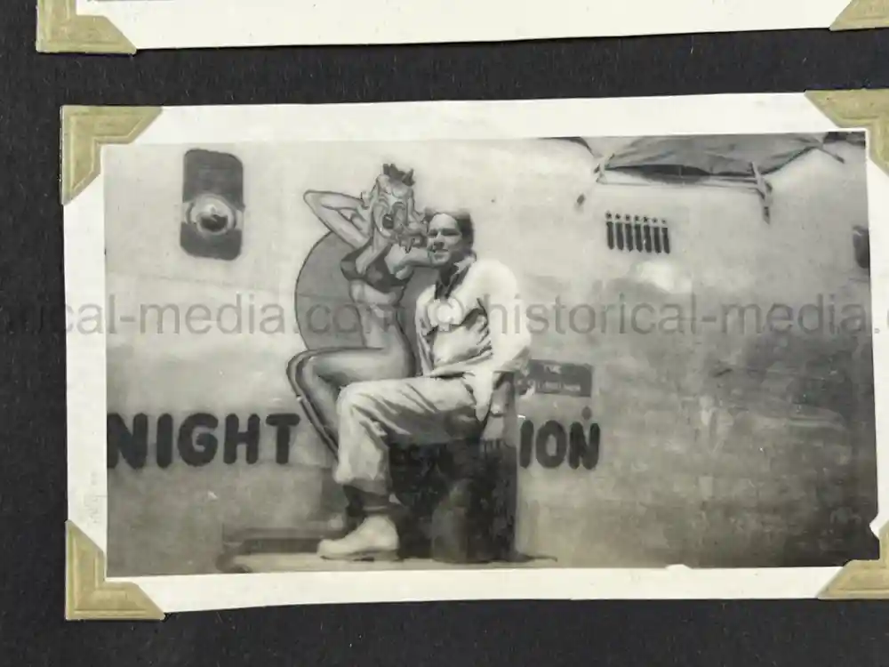 WWII USAAF PHOTO ALBUM - 30th BOMB GROUP - EXCELLENT NOSE ART PHOTOS! WWII USAAF PHOTO ALBUM - 30th BOMB GROUP - EXCELLENT NOSE ART PHOTOS!