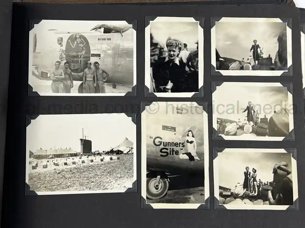 WWII USAAF PHOTO ALBUM - 30th BOMB GROUP - EXCELLENT NOSE ART PHOTOS! WWII USAAF PHOTO ALBUM - 30th BOMB GROUP - EXCELLENT NOSE ART PHOTOS!
