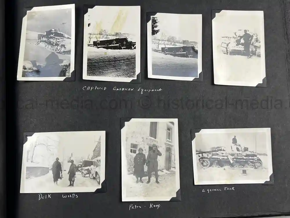 US WWII PHOTO ALBUM - BATTLE OF THE BULGE, GERMANY, NURNBERG US WWII PHOTO ALBUM - BATTLE OF THE BULGE, GERMANY, NURNBERG