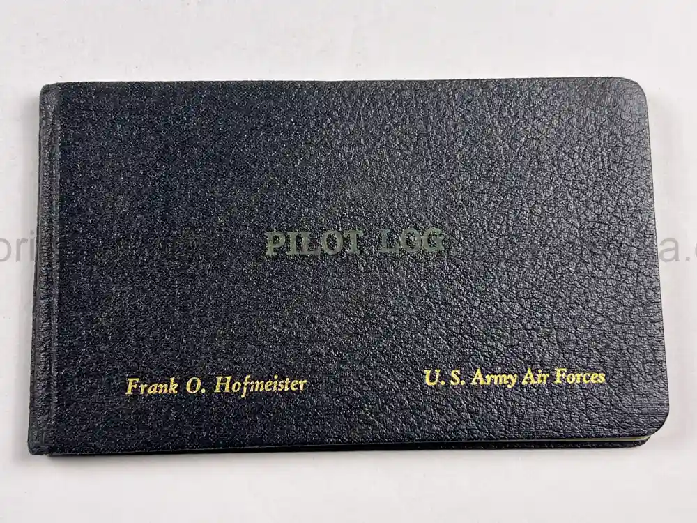 MASSIVE 8th AIR FORCE PILOT DIARY, PHOTO, SCRAPBOOK, DOCUMENT GROUPING - 445th BOMB GROUP