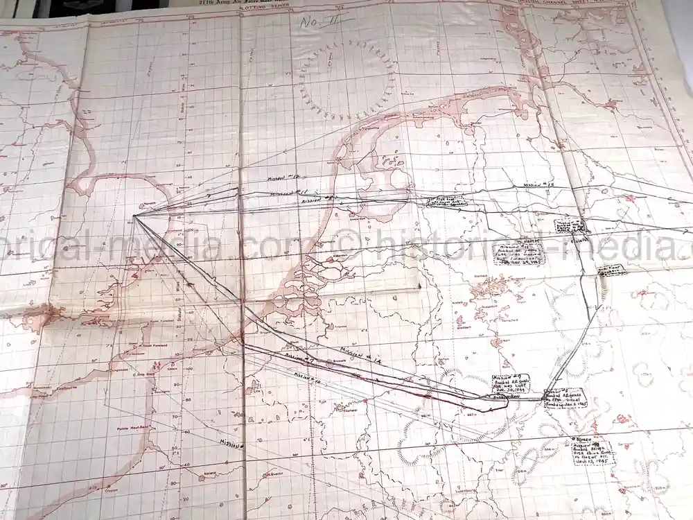 MASSIVE 8th AIR FORCE PILOT DIARY, PHOTO, SCRAPBOOK, DOCUMENT GROUPING - 445th BOMB GROUP