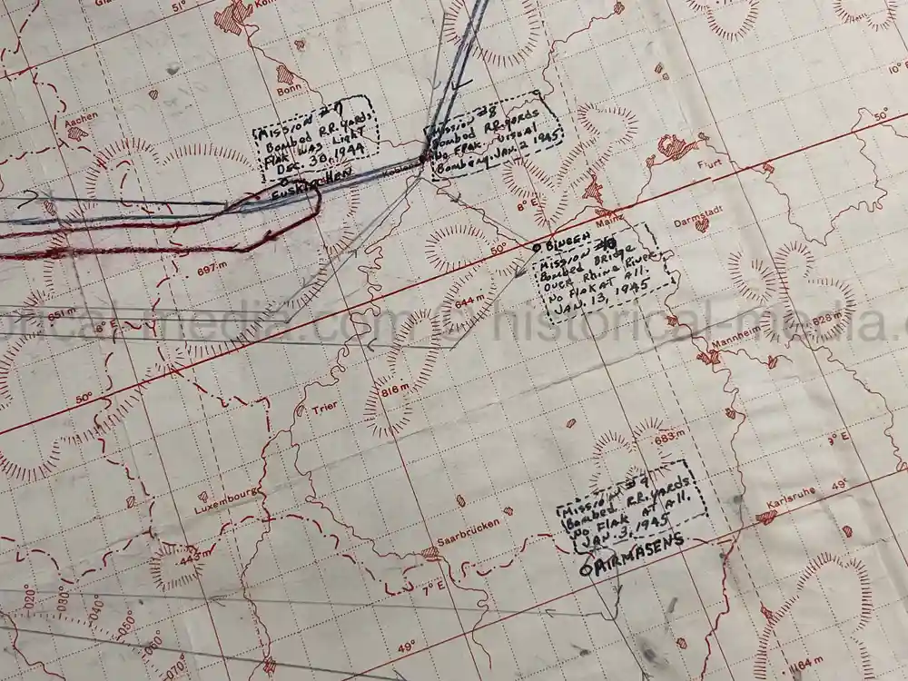 MASSIVE 8th AIR FORCE PILOT DIARY, PHOTO, SCRAPBOOK, DOCUMENT GROUPING - 445th BOMB GROUP