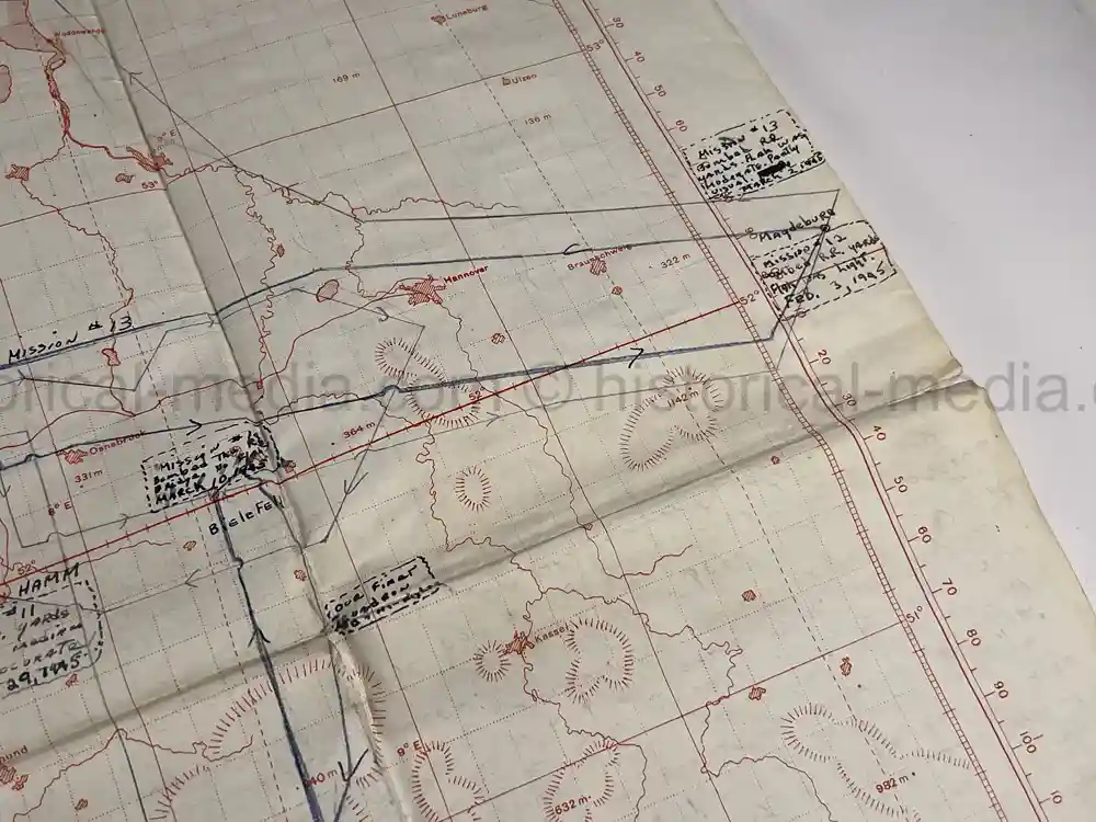 MASSIVE 8th AIR FORCE PILOT DIARY, PHOTO, SCRAPBOOK, DOCUMENT GROUPING - 445th BOMB GROUP