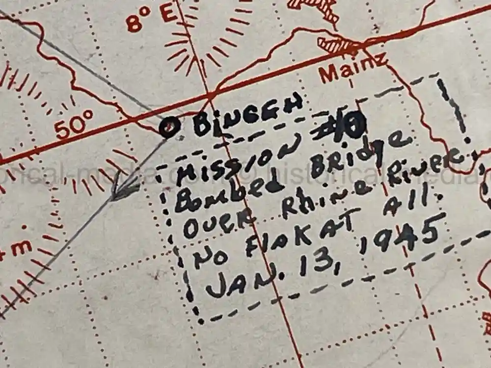 MASSIVE 8th AIR FORCE PILOT DIARY, PHOTO, SCRAPBOOK, DOCUMENT GROUPING - 445th BOMB GROUP