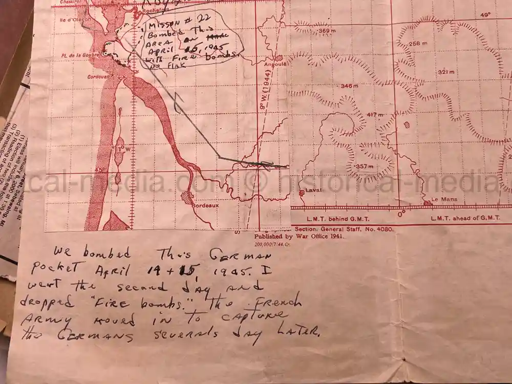 MASSIVE 8th AIR FORCE PILOT DIARY, PHOTO, SCRAPBOOK, DOCUMENT GROUPING - 445th BOMB GROUP