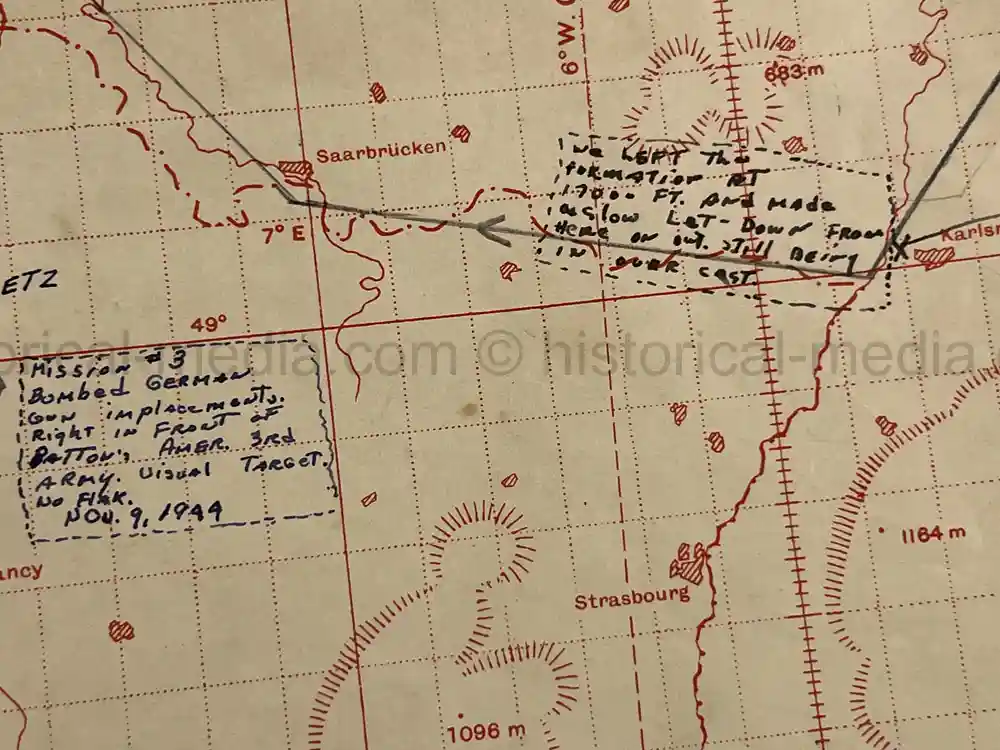 MASSIVE 8th AIR FORCE PILOT DIARY, PHOTO, SCRAPBOOK, DOCUMENT GROUPING - 445th BOMB GROUP