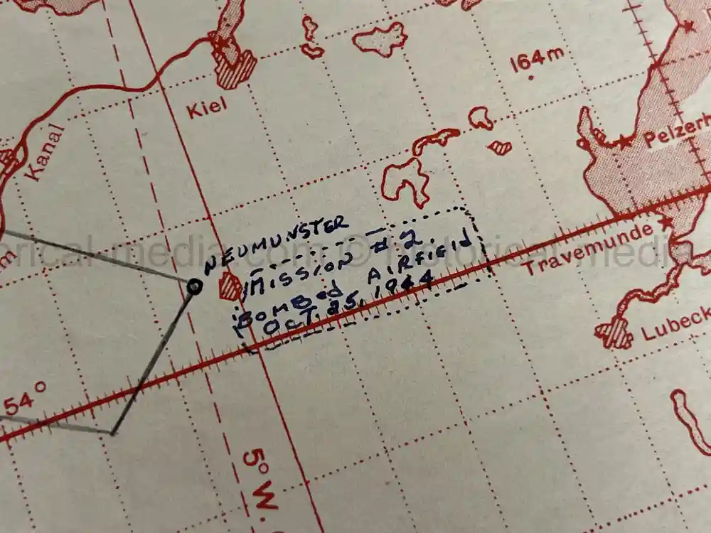 MASSIVE 8th AIR FORCE PILOT DIARY, PHOTO, SCRAPBOOK, DOCUMENT GROUPING - 445th BOMB GROUP