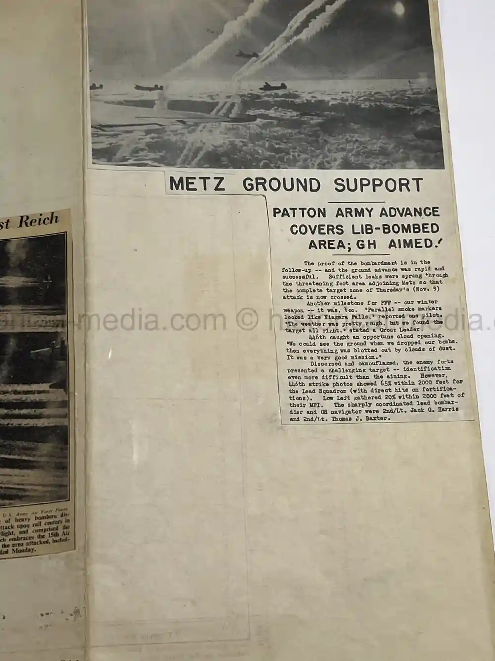 MASSIVE 8th AIR FORCE PILOT DIARY, PHOTO, SCRAPBOOK, DOCUMENT GROUPING - 445th BOMB GROUP