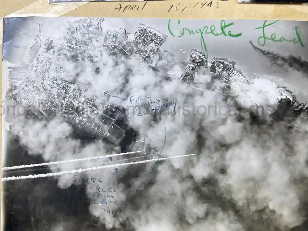 MASSIVE 8th AIR FORCE PILOT DIARY, PHOTO, SCRAPBOOK, DOCUMENT GROUPING - 445th BOMB GROUP