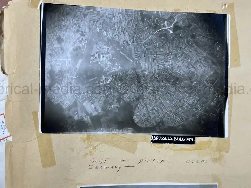 MASSIVE 8th AIR FORCE PILOT DIARY, PHOTO, SCRAPBOOK, DOCUMENT GROUPING - 445th BOMB GROUP