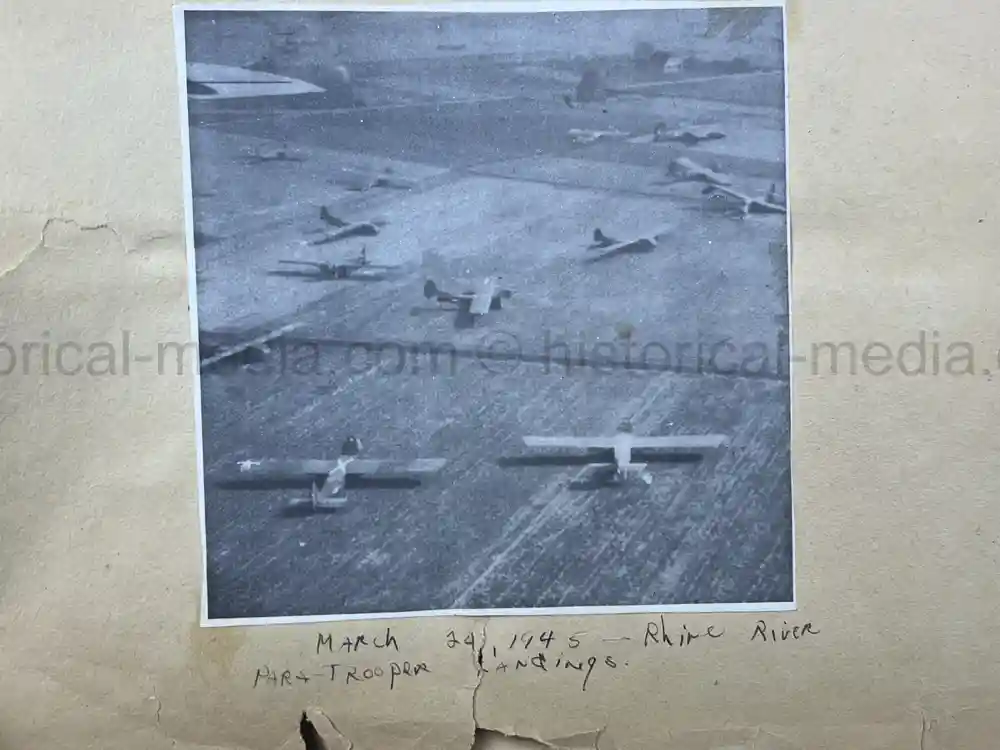 MASSIVE 8th AIR FORCE PILOT DIARY, PHOTO, SCRAPBOOK, DOCUMENT GROUPING - 445th BOMB GROUP