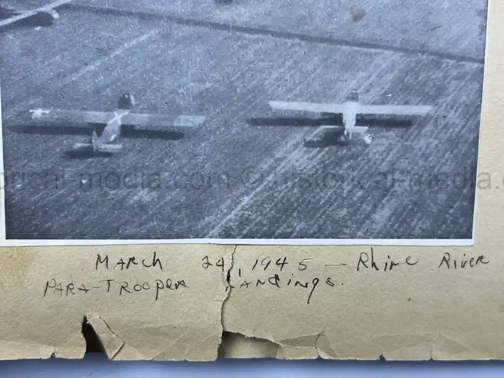 MASSIVE 8th AIR FORCE PILOT DIARY, PHOTO, SCRAPBOOK, DOCUMENT GROUPING - 445th BOMB GROUP