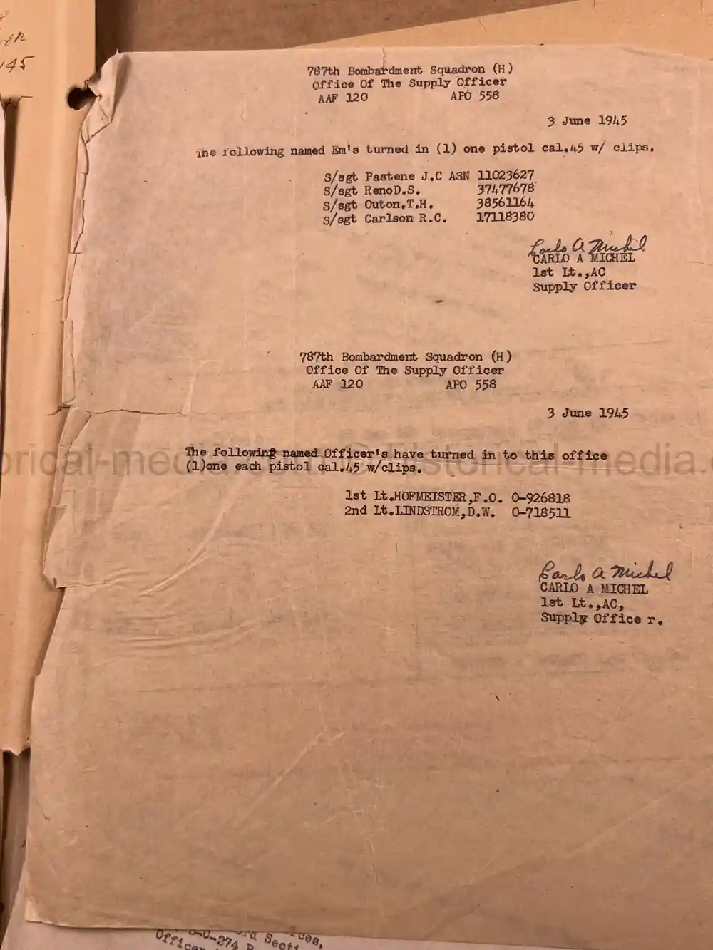 MASSIVE 8th AIR FORCE PILOT DIARY, PHOTO, SCRAPBOOK, DOCUMENT GROUPING - 445th BOMB GROUP