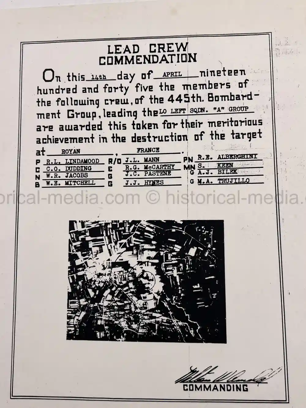 MASSIVE 8th AIR FORCE PILOT DIARY, PHOTO, SCRAPBOOK, DOCUMENT GROUPING - 445th BOMB GROUP