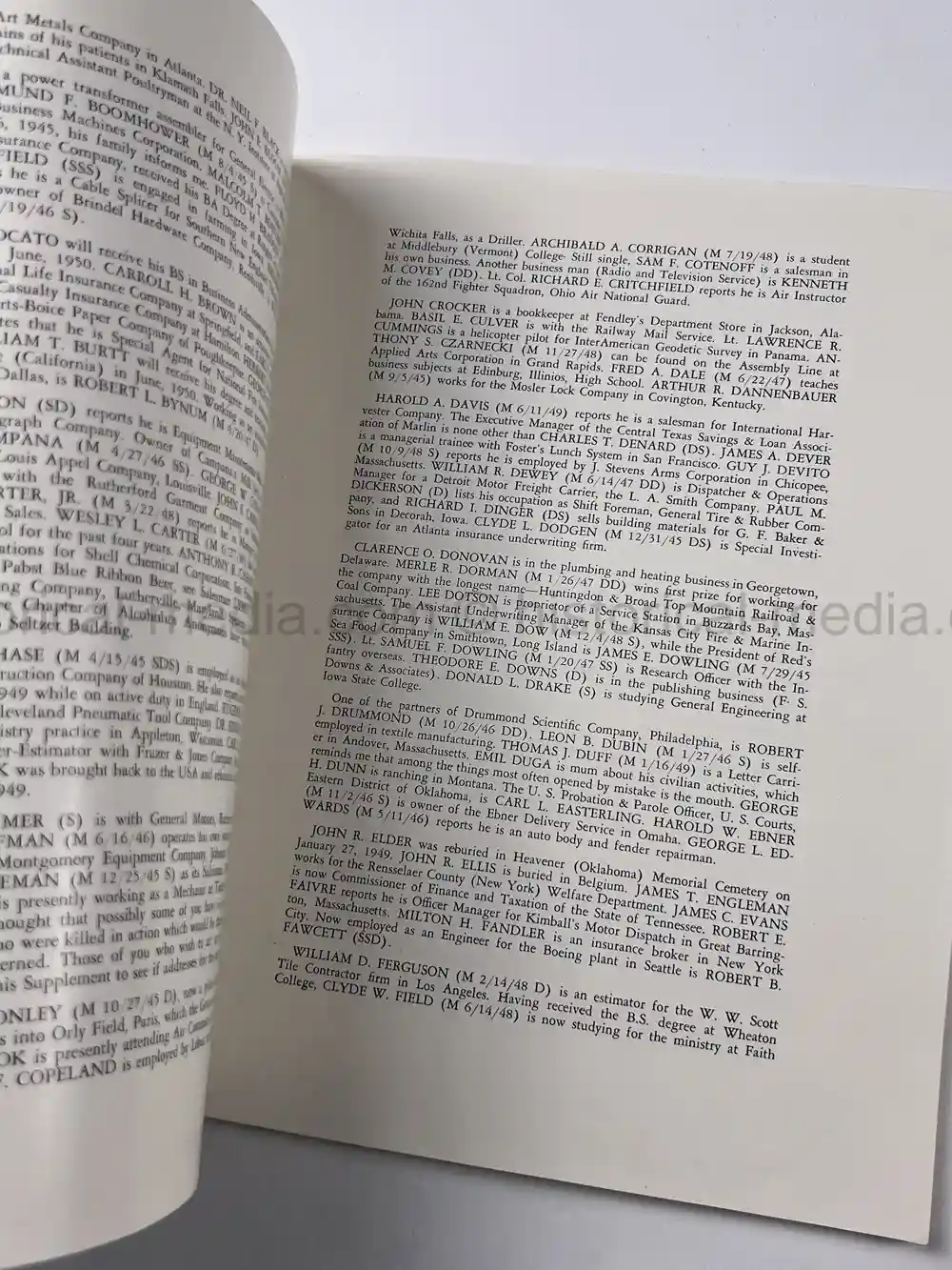 MASSIVE 8th AIR FORCE PILOT DIARY, PHOTO, SCRAPBOOK, DOCUMENT GROUPING - 445th BOMB GROUP