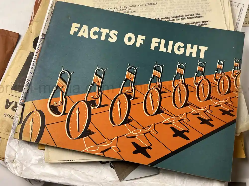 MASSIVE 8th AIR FORCE PILOT DIARY, PHOTO, SCRAPBOOK, DOCUMENT GROUPING - 445th BOMB GROUP