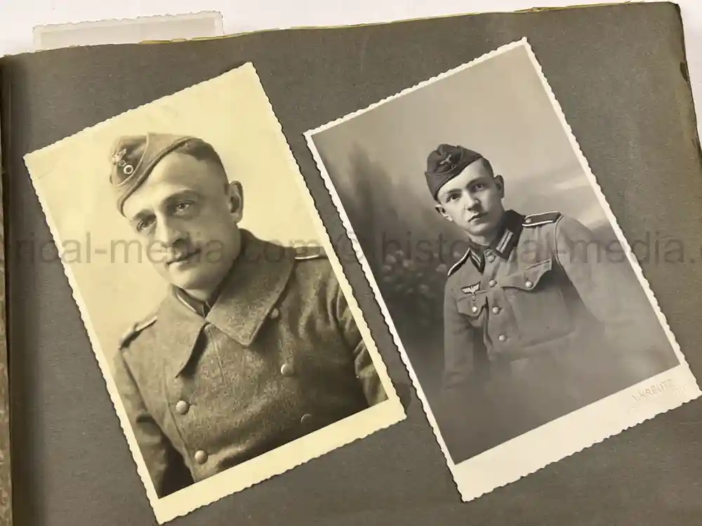 GERMAN WWII PHOTO ALBUM & DOCUMENT GROUPING - GEBIRGSJÄGER - KAMPFGRUPPE HAUPTMANN