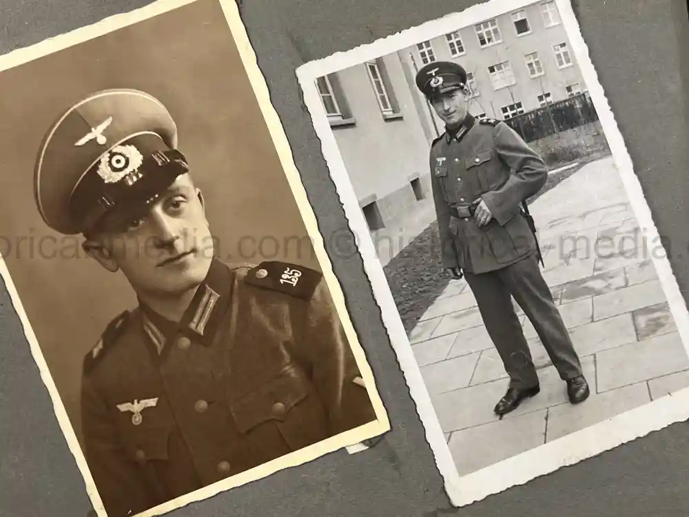 GERMAN WWII PHOTO ALBUM & DOCUMENT GROUPING - GEBIRGSJÄGER - KAMPFGRUPPE HAUPTMANN
