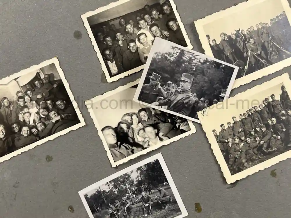 GERMAN WWII PHOTO ALBUM & DOCUMENT GROUPING - GEBIRGSJÄGER - KAMPFGRUPPE HAUPTMANN